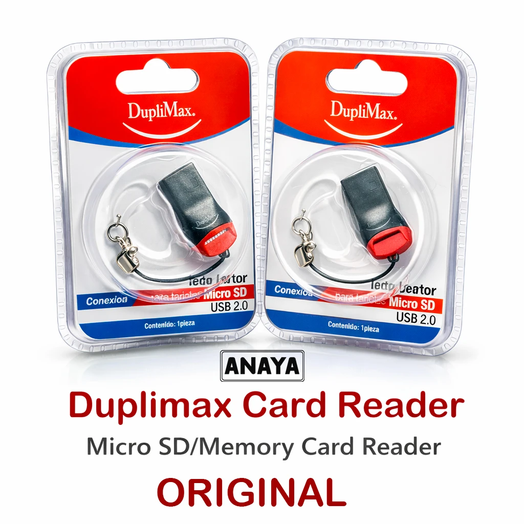 Card Reader Duplimax Mini High-speed Micro SD/TF Card Reader for easy data transfer between memory cards and computers. Compact, portable, and compatible with laptops, PCs, and tablets
