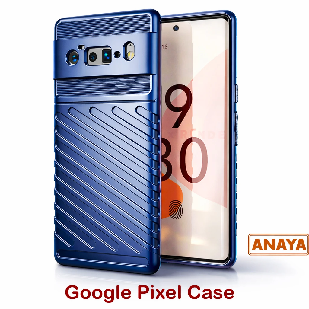 Google Pixel Rugged Shield Phone Case, Hard Rubber Case with Military Grade Shockproof Protection,Drop-Tested and Camera Lens Protection for Google Pixel Phones