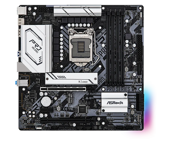 Asrock b560m pro4 wifi Intel 10th/11th Generation LGA-1200  Micro ATX Motherboar...