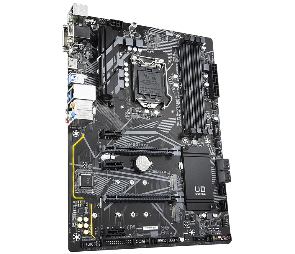 Gigabyte B460 HD3 Ultra Durable LGA1200 10th Generation Intel Motherboard Full-ATX m.2 slots refurbished