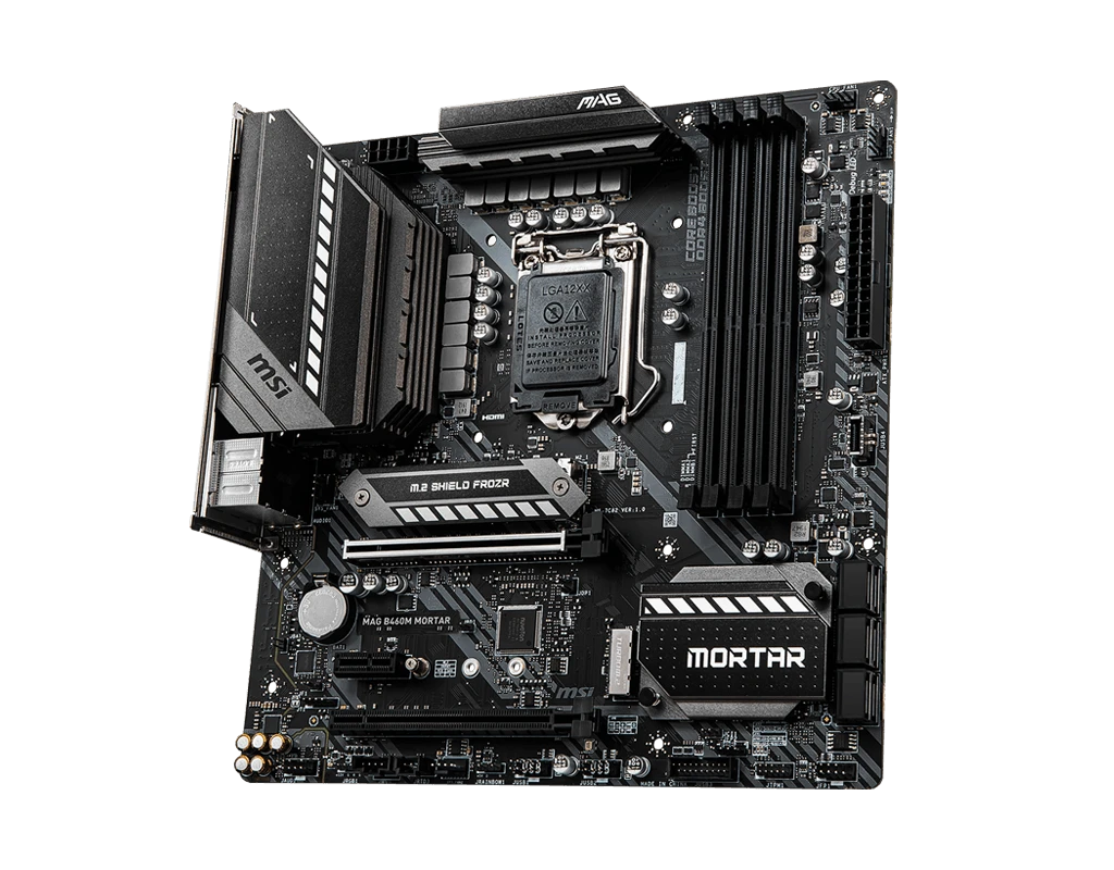 MSI MAG B460M MORTAR 10th Genenaration LGA1200 DDR4 Micro-ATX Motherboard refurbished