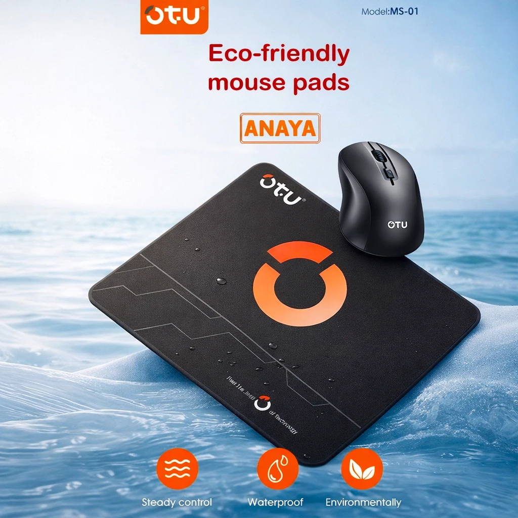 OTU MS01 Eco-Friendly Mouse Pad | Waterproof Non-Slip 4mm Gaming Mouse Pad