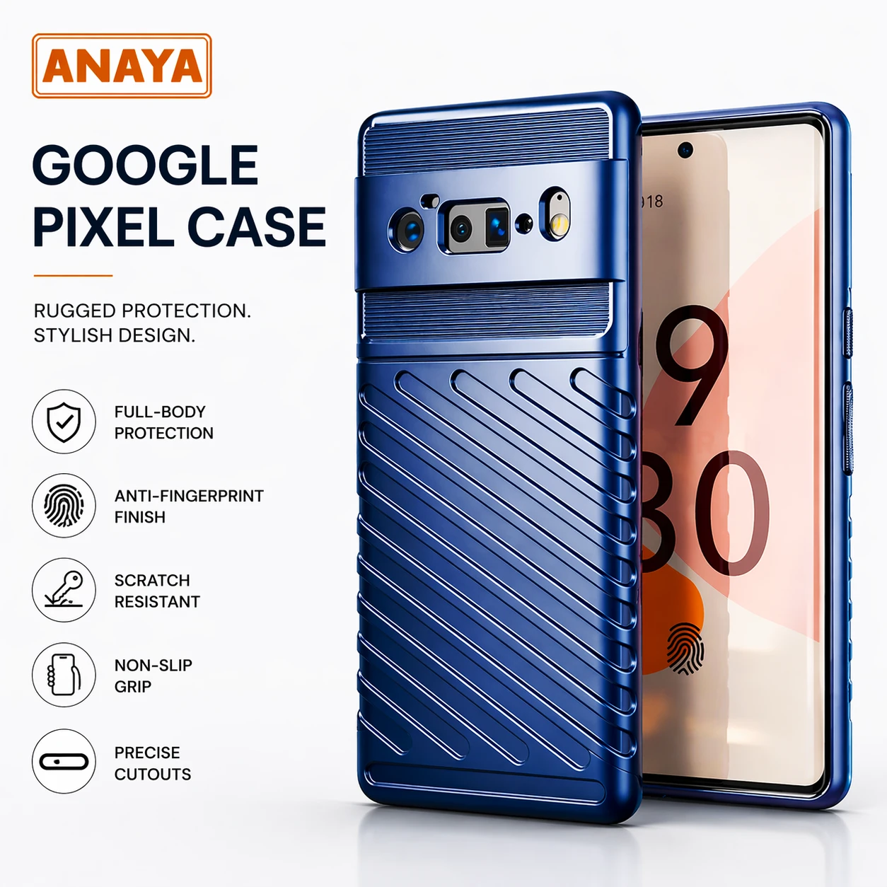 Google Pixel Rugged Shield Shockproof Phone Case | Military Grade Protection